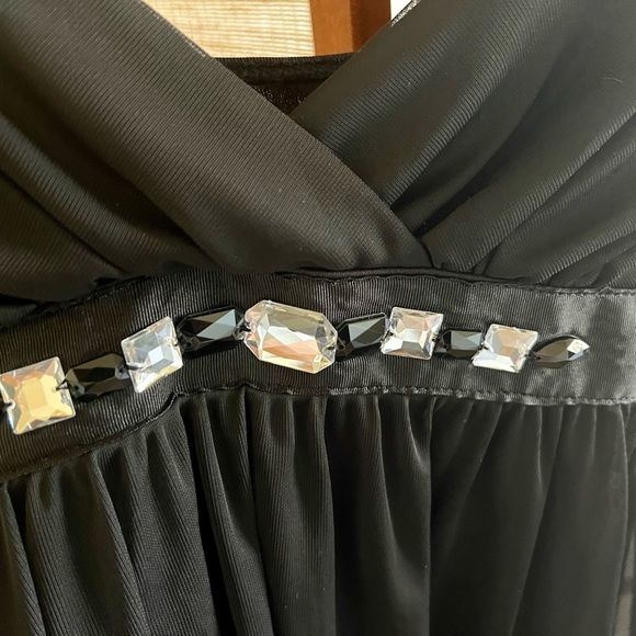 Vintage Y2K Ruby Rox black spaghetti strap babydoll evening/ dance dress - Picture 6 of 9